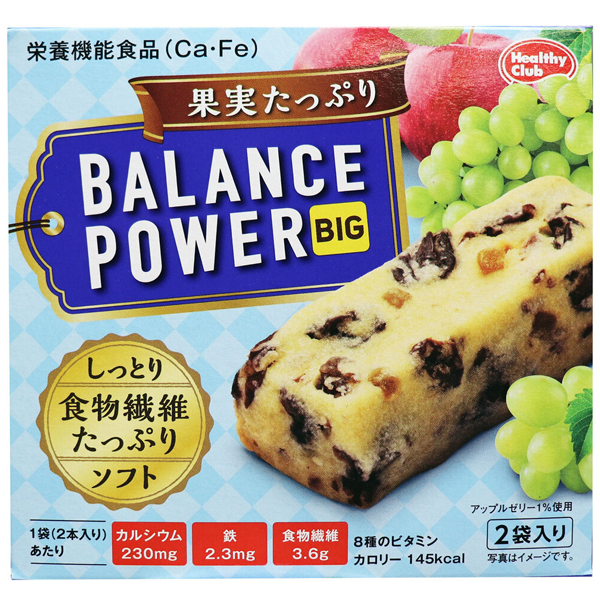 ヘルシークラブ バランスパワービッグ 果実たっぷり 2袋(4本)入