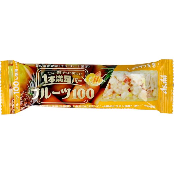 1本満足バー フルーツ100 黄の満足果実 1本入